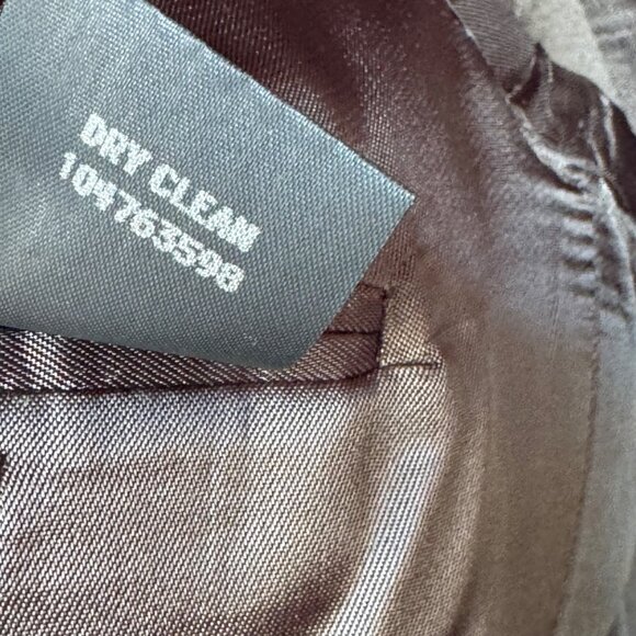 Barrington Premier Mens Suit Coat 44 Reg Dark Gray Worsted Wool Textured New - Picture 5 of 11